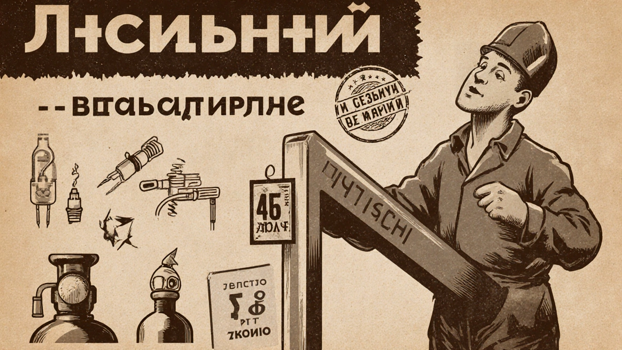 Промышленный плакат с маркированным стальным уголком и символами сварки, цена 75 рублей за кг.