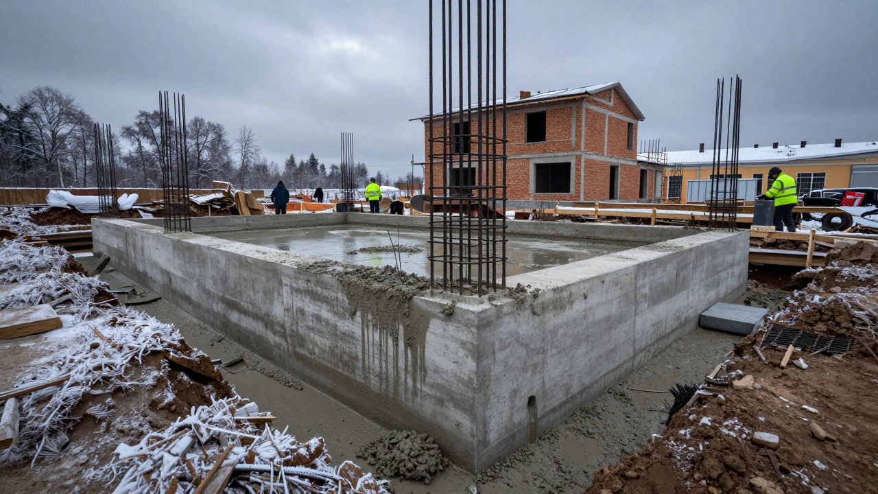 Какой толщины заливать фундамент: нормы и расчеты для дома